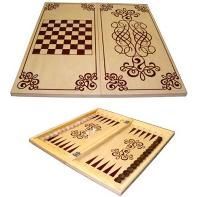 Spēles dambrete bekgemons Amato Maxi 2in1 60x60cm